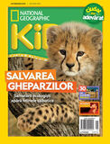 Coperta “Salvarea gheparzilor. salvatorii ecologiști apără felinele sălbatice (Revista NG Kids 20 / iunie 2022)”