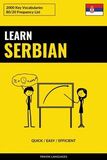 Coperta “Learn Serbian - Quick / Easy / Efficient”