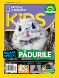 Coperta “Pădurile. Veverițe zburătoare, broaște simpatice și alte animale adorabile (Revista NG Kids 19 / mai 2022)”