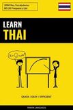Coperta “Learn Thai - Quick / Easy / Efficient”